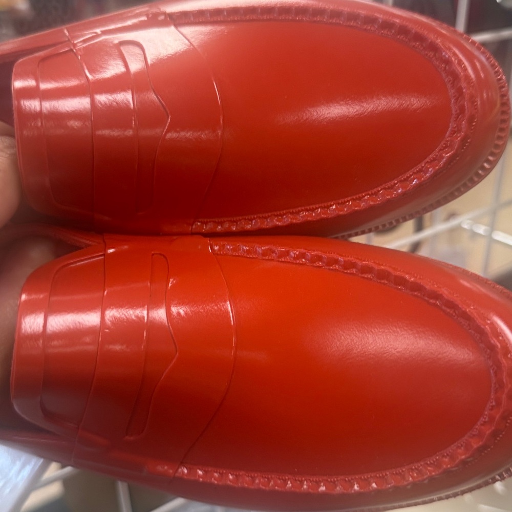 G.H. Bass Weejuns Whitney Waterproof Rain Loafers Womens sz 6 - Red
